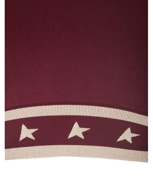 Golden Goose Deluxe Brand Red Stretch Jersey Top
