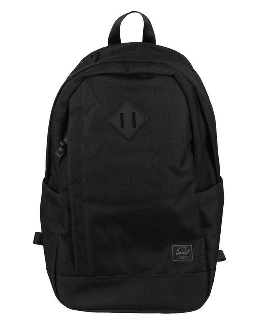 Herschel Supply Co. Black Logo Patch Zipped Backpack for men