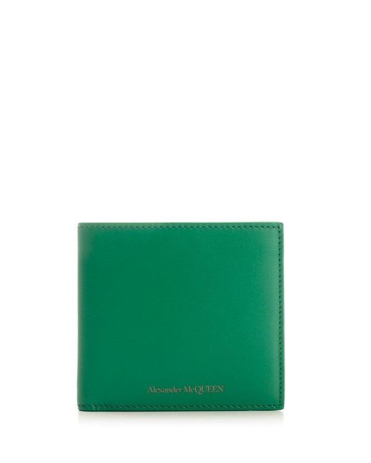 Alexander McQueen Green Bi-fold Wallet for men