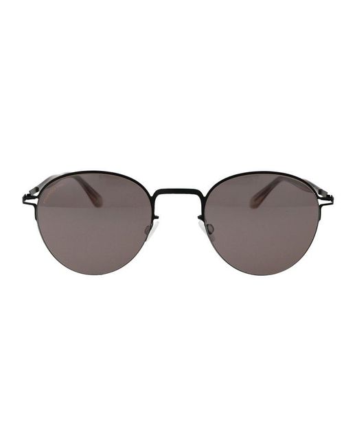 Mykita Brown Tate Oval Frame Sunglasses