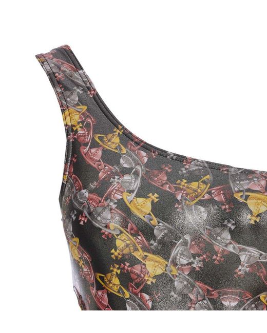 Vivienne Westwood Multicolor Graphic Printed One-piece Swimsuit