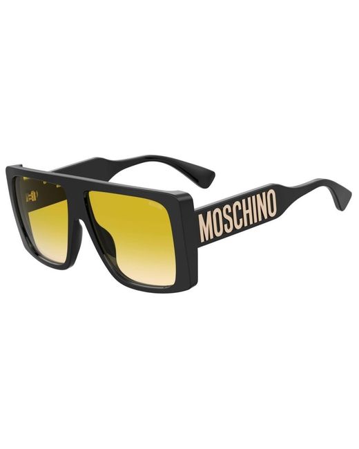 Moschino Eyewear Black Rectangle Frame Sunglasses