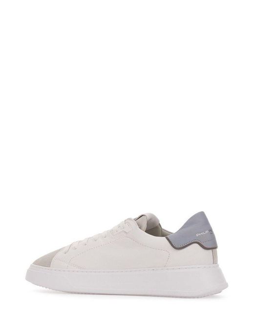 Philippe Model White Temple Lace-up Sneakers for men