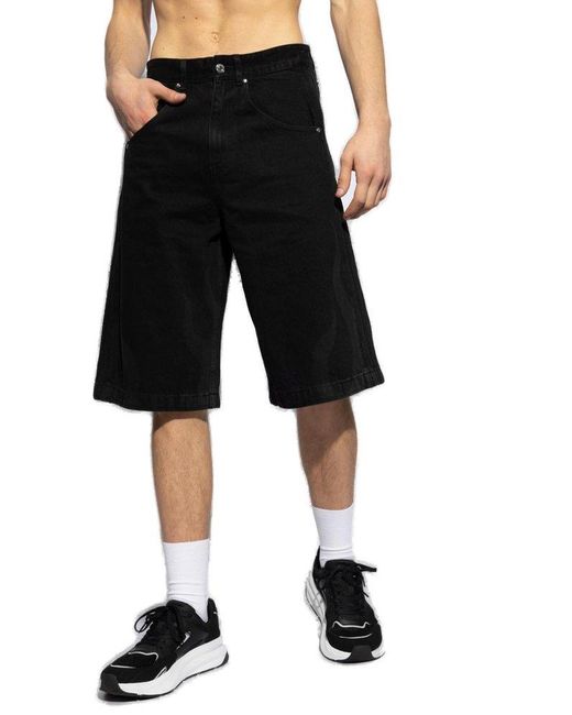 Adidas Originals Black Denim Shorts for men