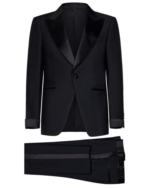 Tom Ford Black Two-piece Tailored Dinner Suit for men