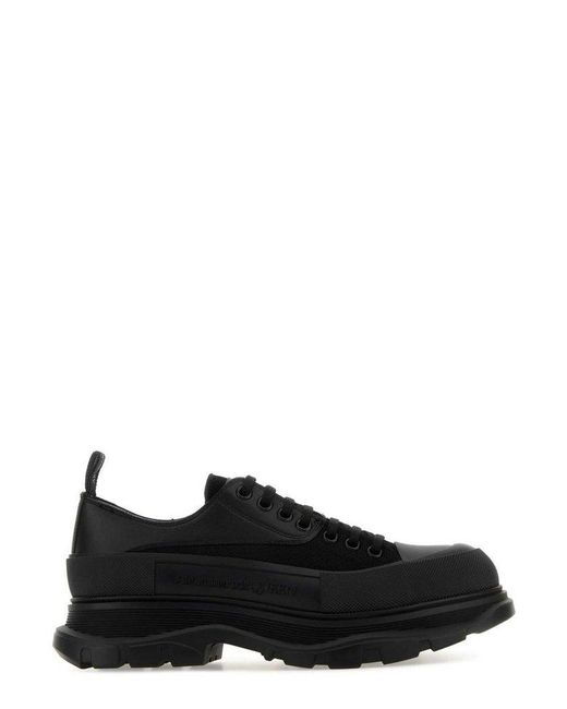 Alexander McQueen Black Chunky-sole Lace-up Sneakers for men
