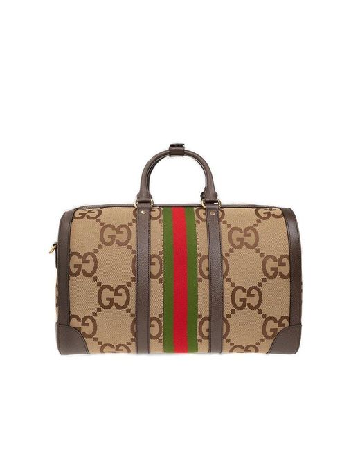 Gucci Brown 'savoy Small' Duffel Bag