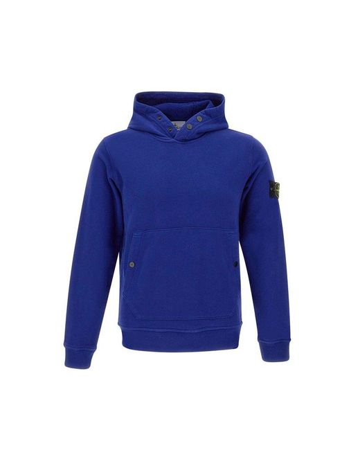 Stone Island Blue Cotton Sweatshirt for men