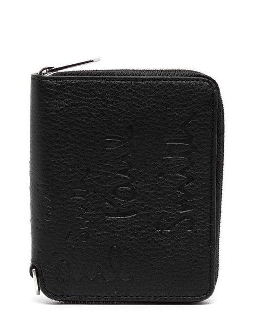 Paul Smith Black Logo Embossed Bi-Fold Wallet for men