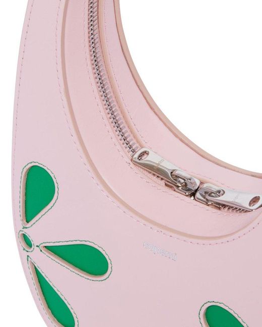 Coperni White Petal Mini Swipe Bag