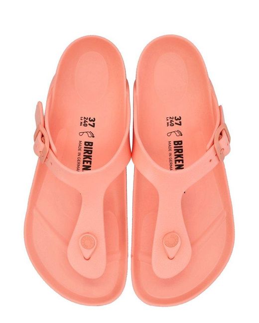 Birkenstock Pink Gizeh Slip-On Thong Sandals