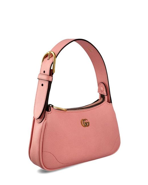 Gucci Pink Double G Aphrodite Shoulder Bag