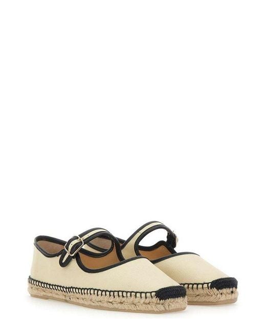 Castaner Natural Padua Mary Jane Flat Espadrilles