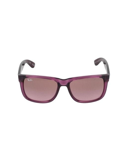 Ray-Ban Pink Justin Classic Square Frame Sunglasses for men