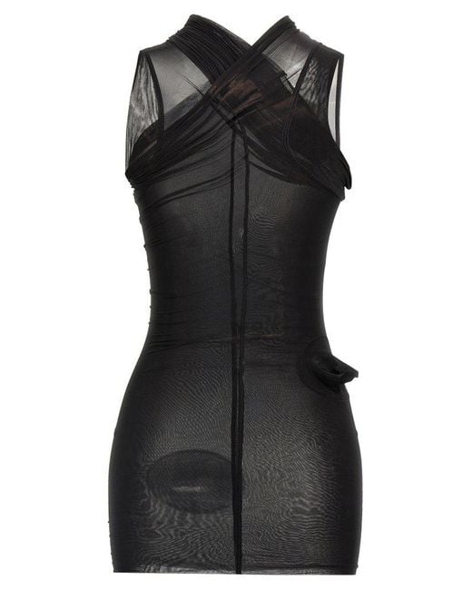 Rick Owens Black V-Necked Top