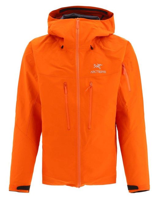 Arc'teryx Orange "alpha Sv" Jacket for men
