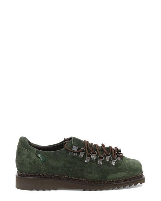 Paraboot Green X Engineered Garments Round Toe Hiking Shoes for men