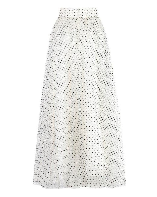 Zimmermann White Tulle Skirt