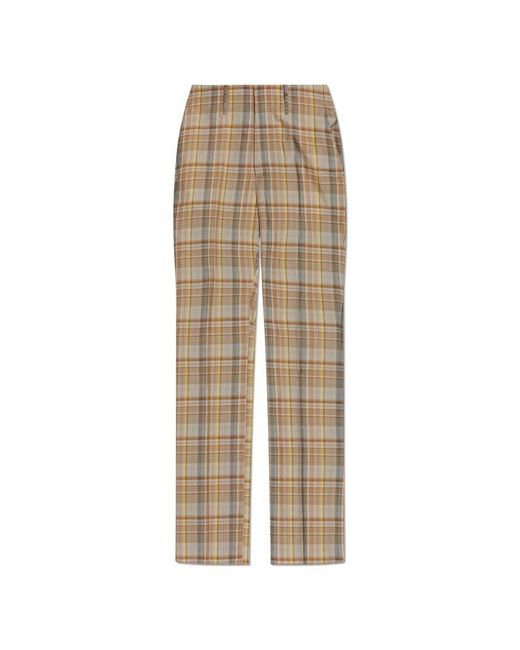 Fendi Pants With Check Pattern in Natural for Men | Lyst