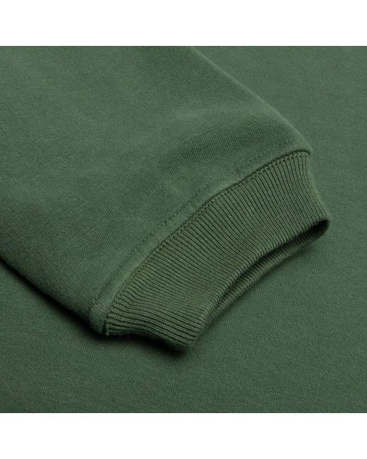 Stone Island Green Logo Patch Crewneck Sweatshirt for men