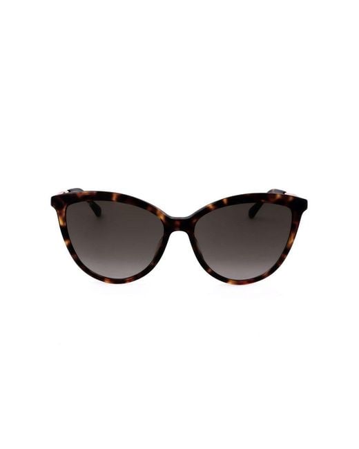 Jimmy Choo Black Belinda Cat-Eye Frame Sunglasses