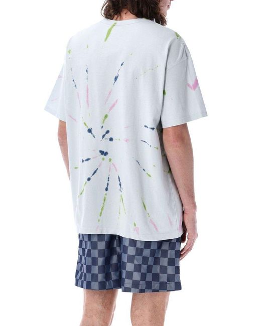 Nike White Tie-dyed Crewneck T-shirt for men