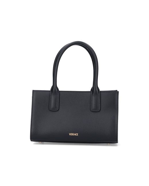 Versace Black 'medusa '95' Shopper Handbag
