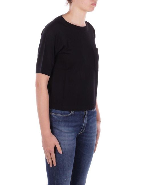 Max Mara Black T-Shirts And Polos