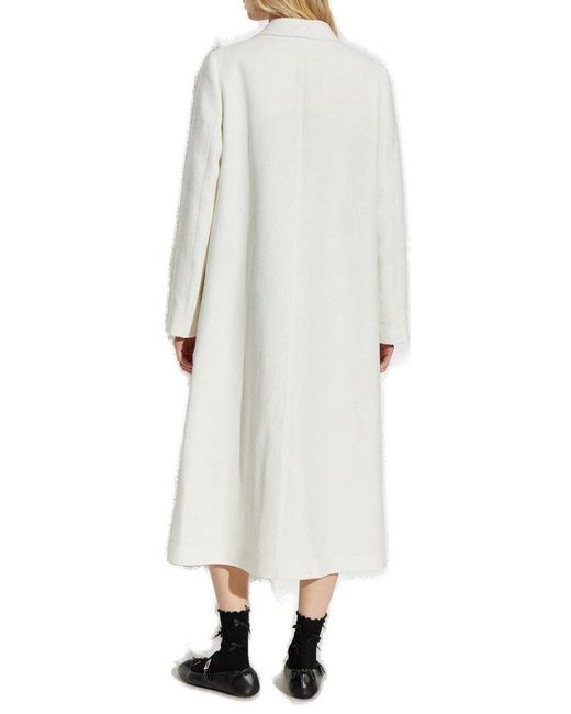 Fendi White Linen Coat