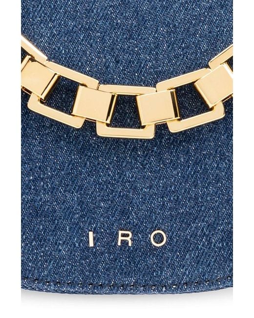 IRO Blue 'arc Baby' Shoulder Bag,