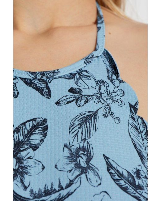 Marysia Swim Blue Scalloped Edge Activewear
