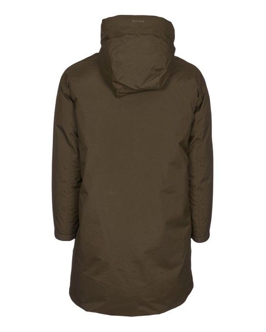 Herno Zip up Padded Coat in Green for Men Lyst