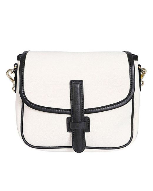 Weekend by Maxmara White Foldover Top Small Shoulder Bag