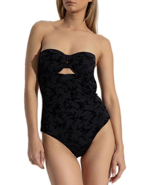 Zimmermann Black Wylie Textured Balconette