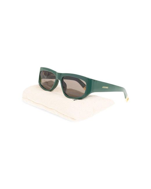 Jacquemus Green Sunglasses With Logo,