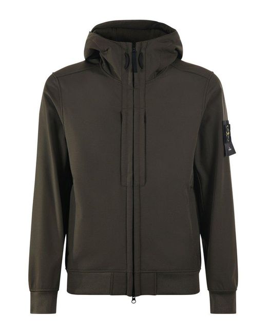 Stone island drawstring shell hoody clearance