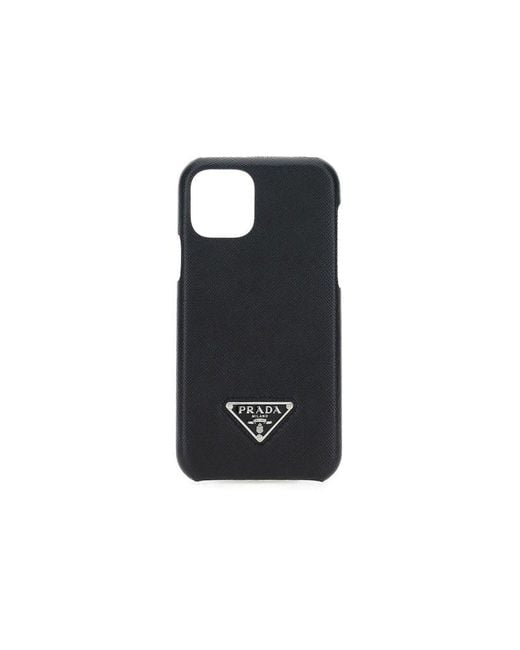 Prada Black Triangle Logo Iphone 11 Pro Case for men