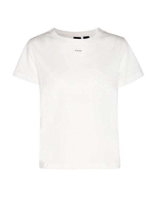 Pinko White Cotton T-shirt