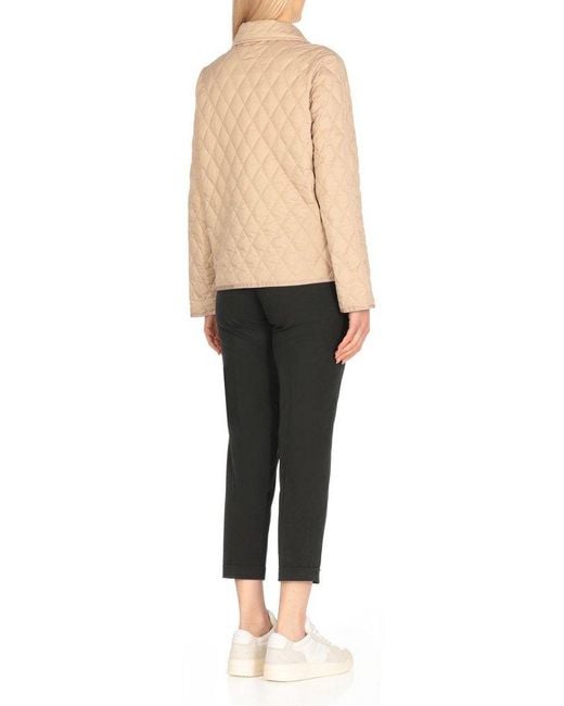 Fay Natural Quilted Toggle Jacket