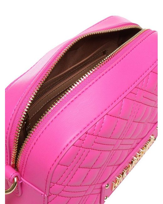 Love Moschino Pink Quilted Shoulder Bag