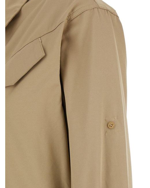 FEDERICA TOSI Natural Jumpsuit With Chest Pockets