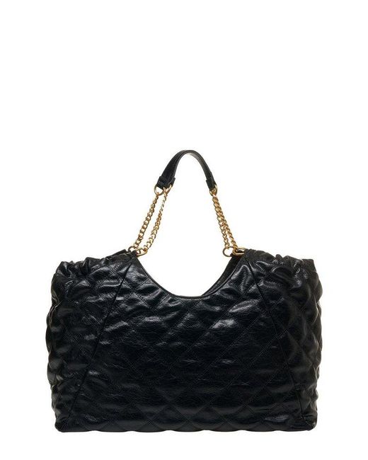 Sac Tote Liu Jo Noir – Sac à Main Femme Avec Bandoulière Amovible