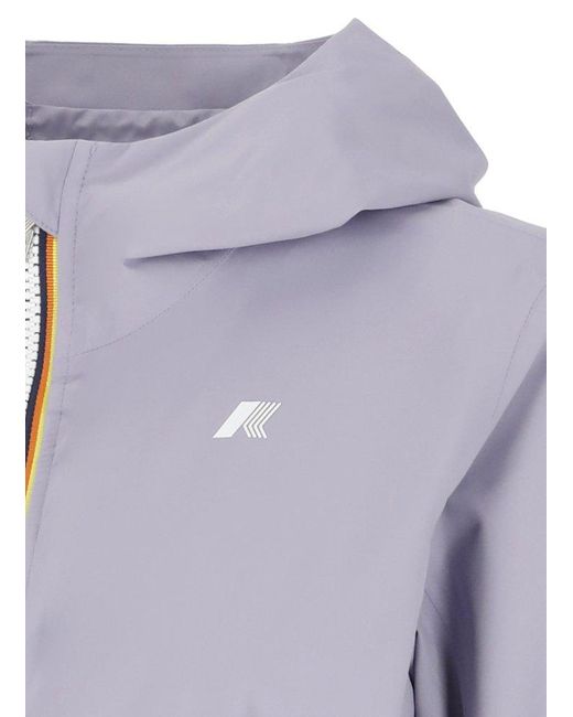 K-Way Purple Lily Stretch Dot Jacket