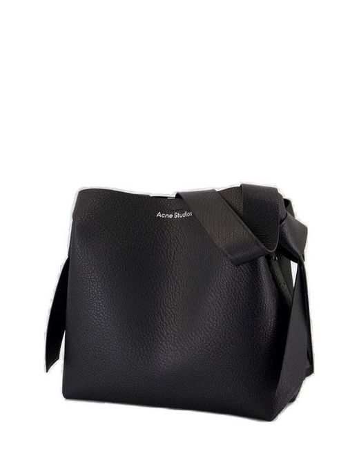 Acne Black Musubi Midi Shoulder Bag