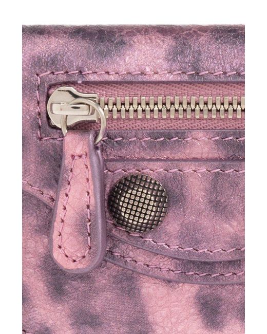 Balenciaga Pink Leather Wallet,