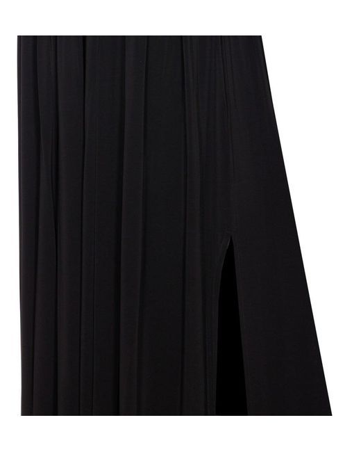 Max Mara Black Walter V-Neck Sleeveless Dress