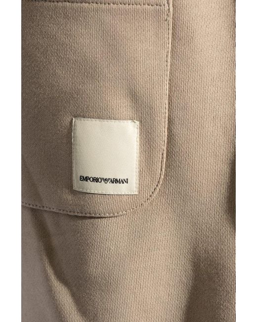 Emporio Armani Natural 'sustainability' Collection Sweatpants, for men