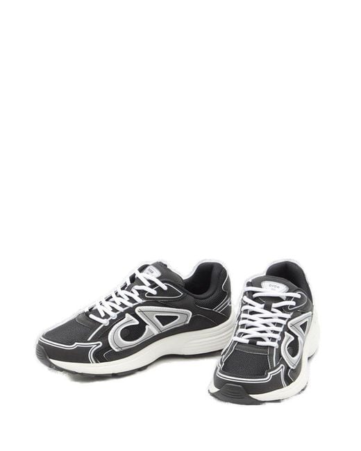 Dior Black B30 Lace-Up Sneakers for men