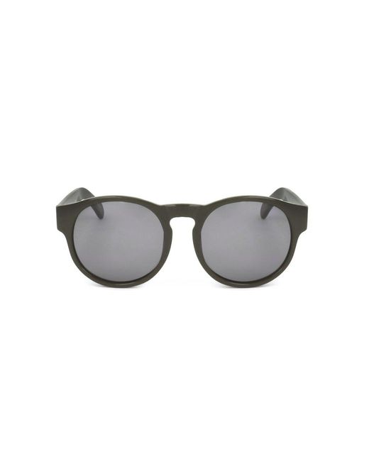 Linda Farrow Black X Dries Van Noten Round Frame Sunglasses