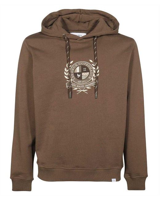 Les Deux Brown Hooded Sweatshirt for men